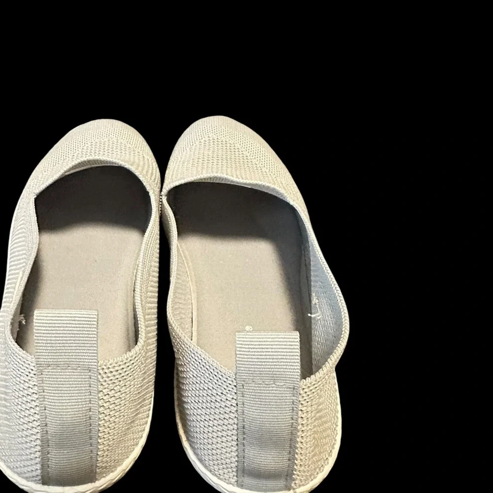 Tommy Bahama Womens Slip On Knit Sneakers Light Gray Comfort Casual‎ Shoes